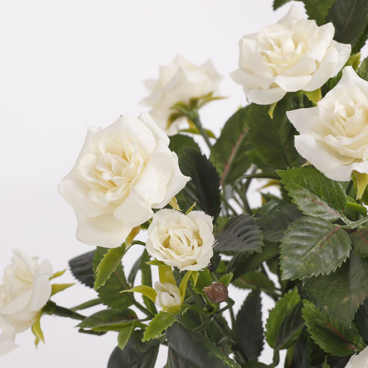 Artificial plant Rosebush White