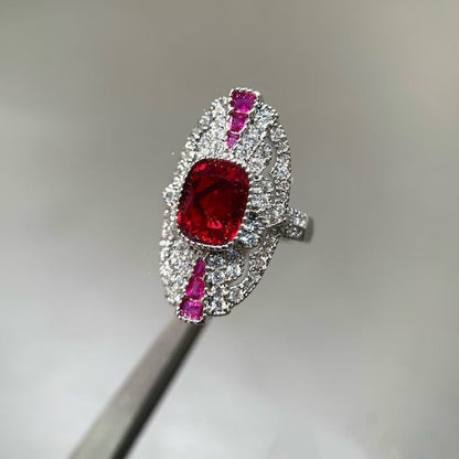 Art Deco Style Ruby Statement Ring