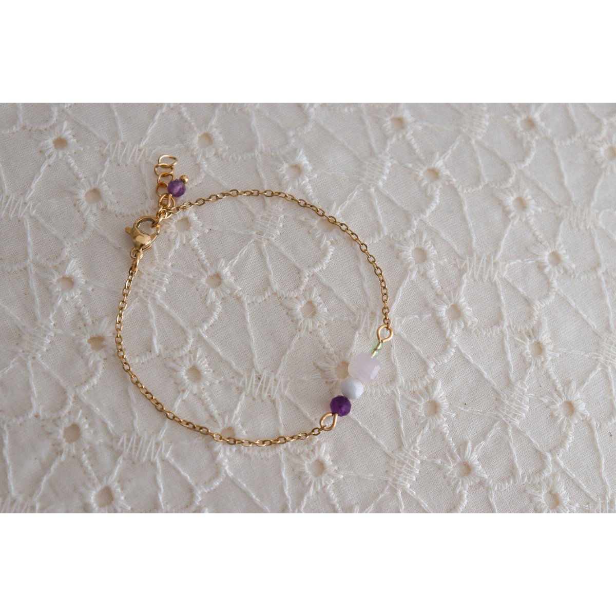 Harmony Gemstone Bracelet - Gold
