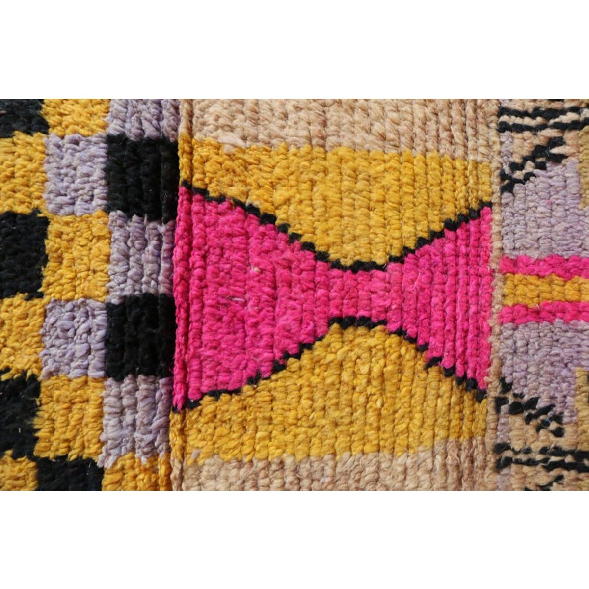 Pure Berber wool hallway rug 72 x 401 cm