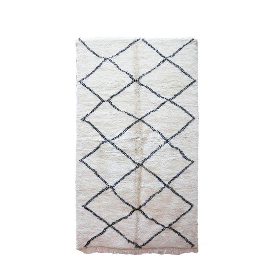 Pure wool Moroccan Berber rug 160x249 cm