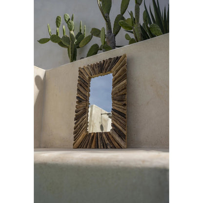 The Driftwood Framed Mirror - Natural - M