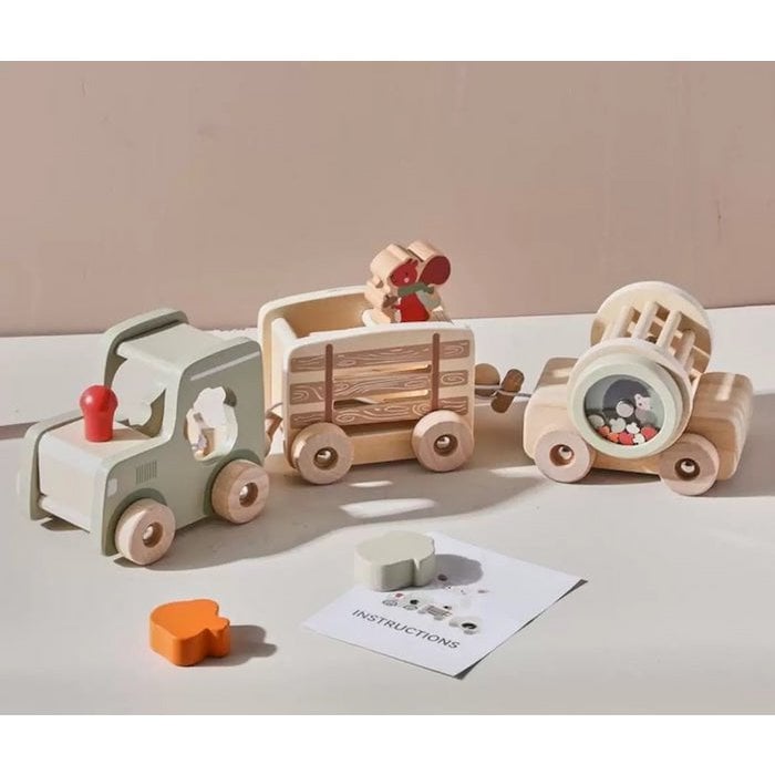 Wooden Train Learning Toy