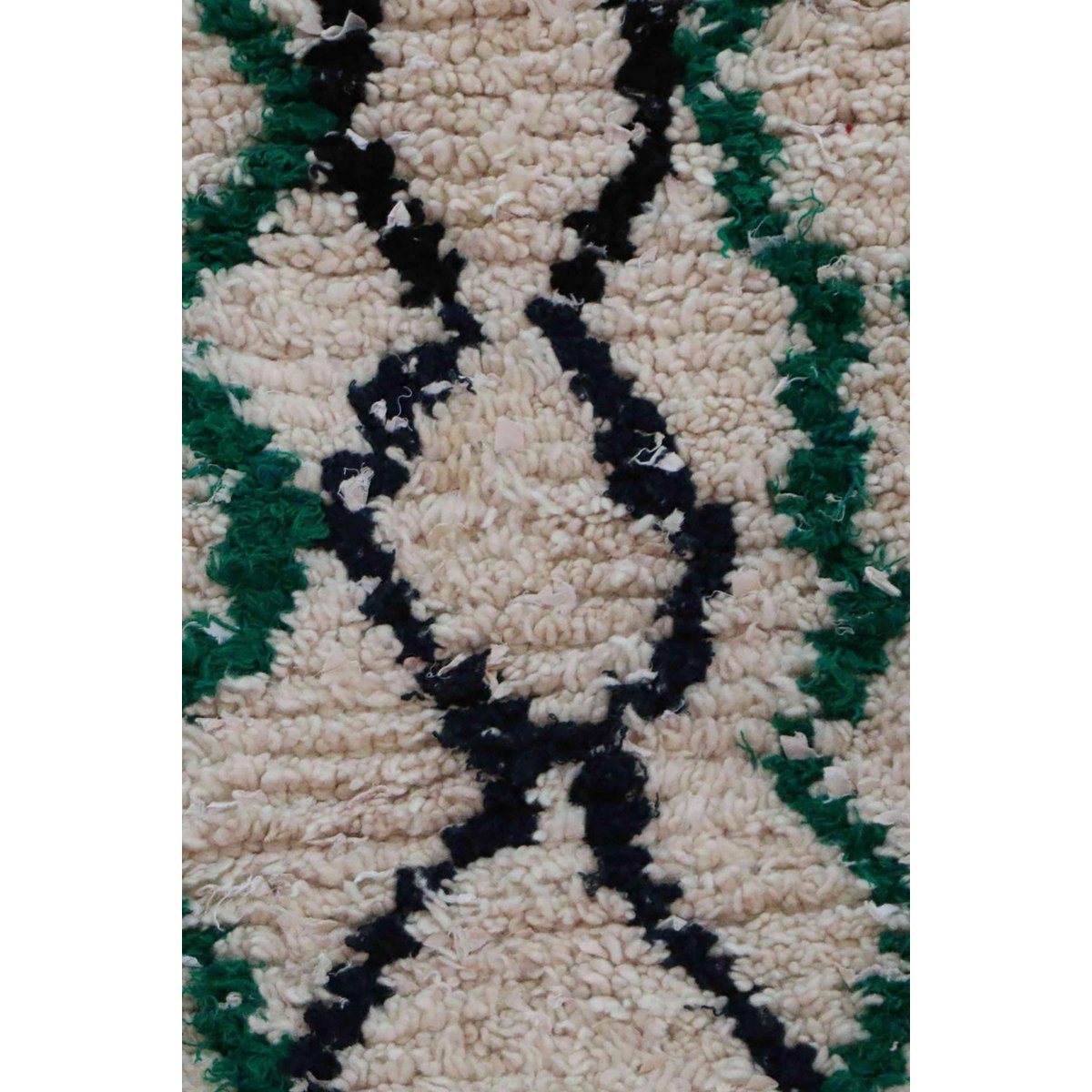 Pure wool Moroccan Berber rug 72 x 168 cm