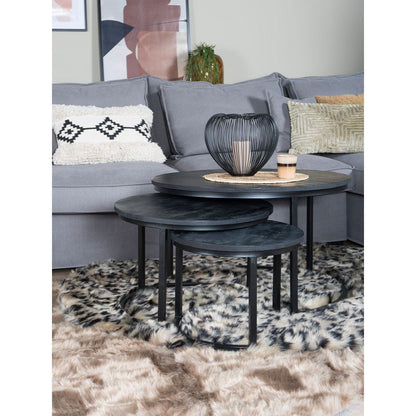 Rug Donsie Brown Round ø160 cm