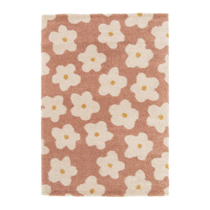 Tapis enfant épais et confortable FLEURS