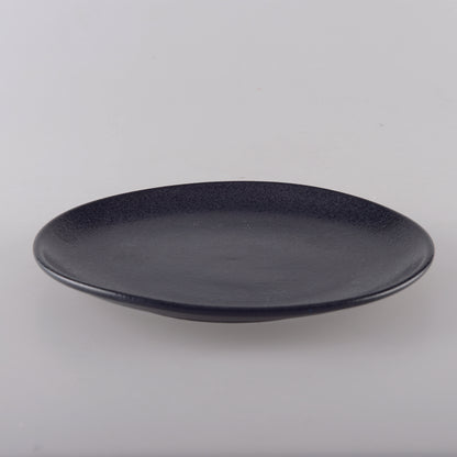 BLACK DESSERT PLATE WITH GLOW 21CM