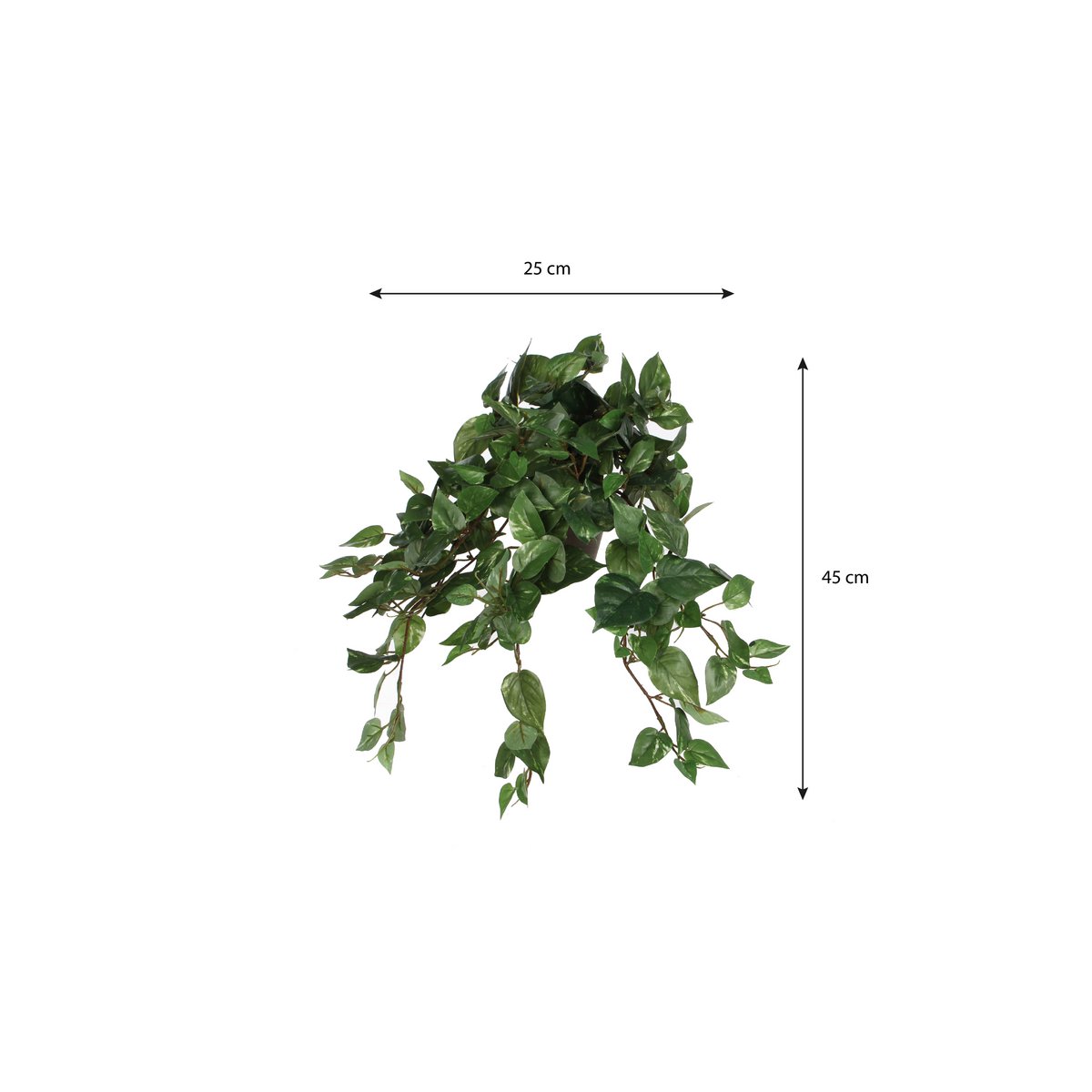 Artificial hanging plant Scindapsus hanging Green