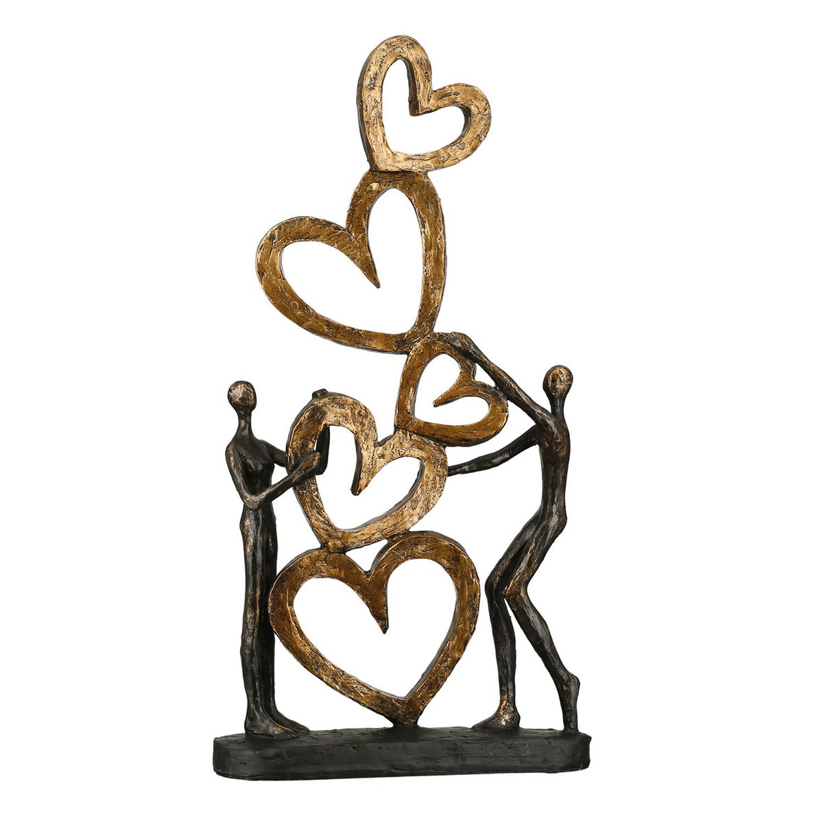 Poly sculpture "Heart on Heart"