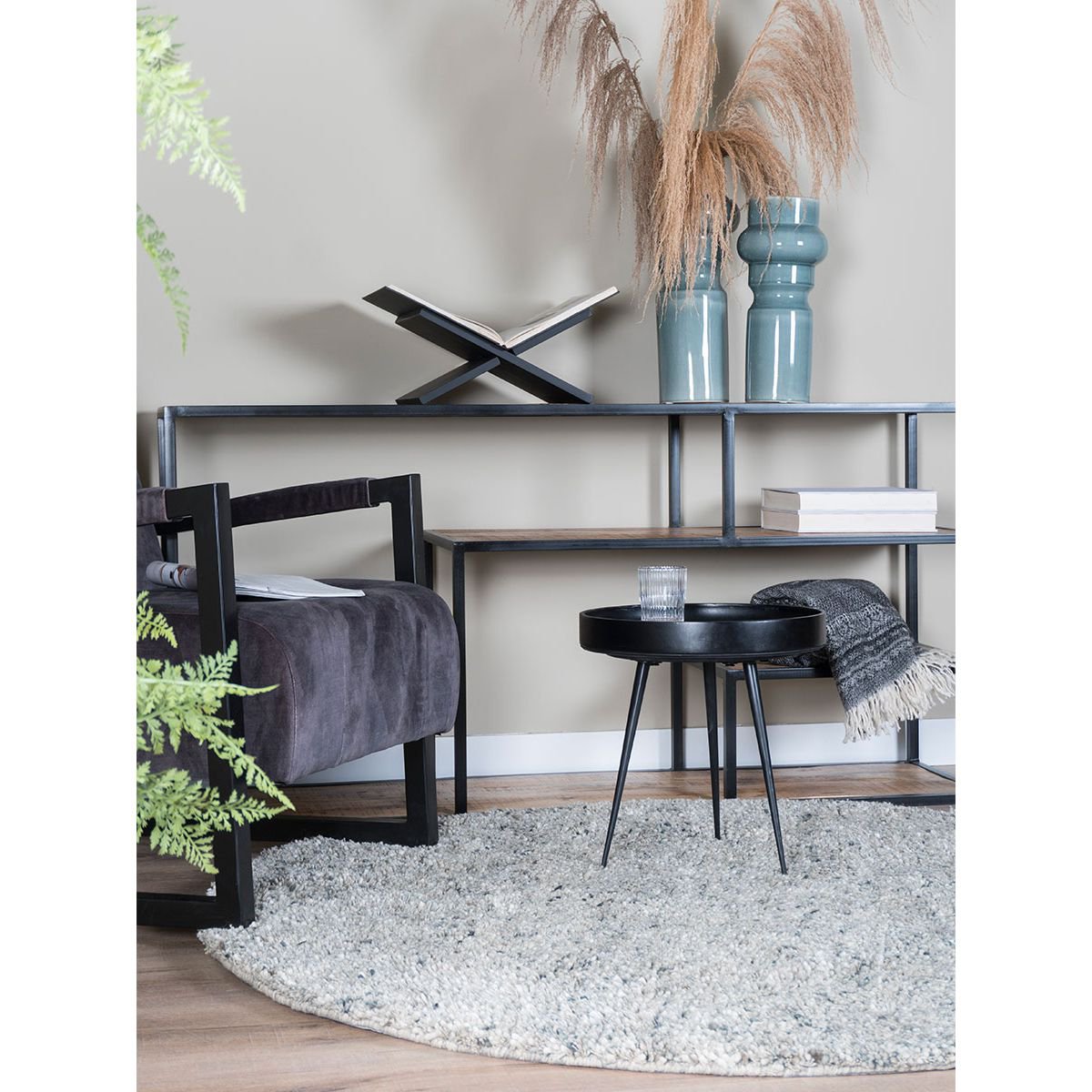 Rug Zumba Gray Round ø200 cm