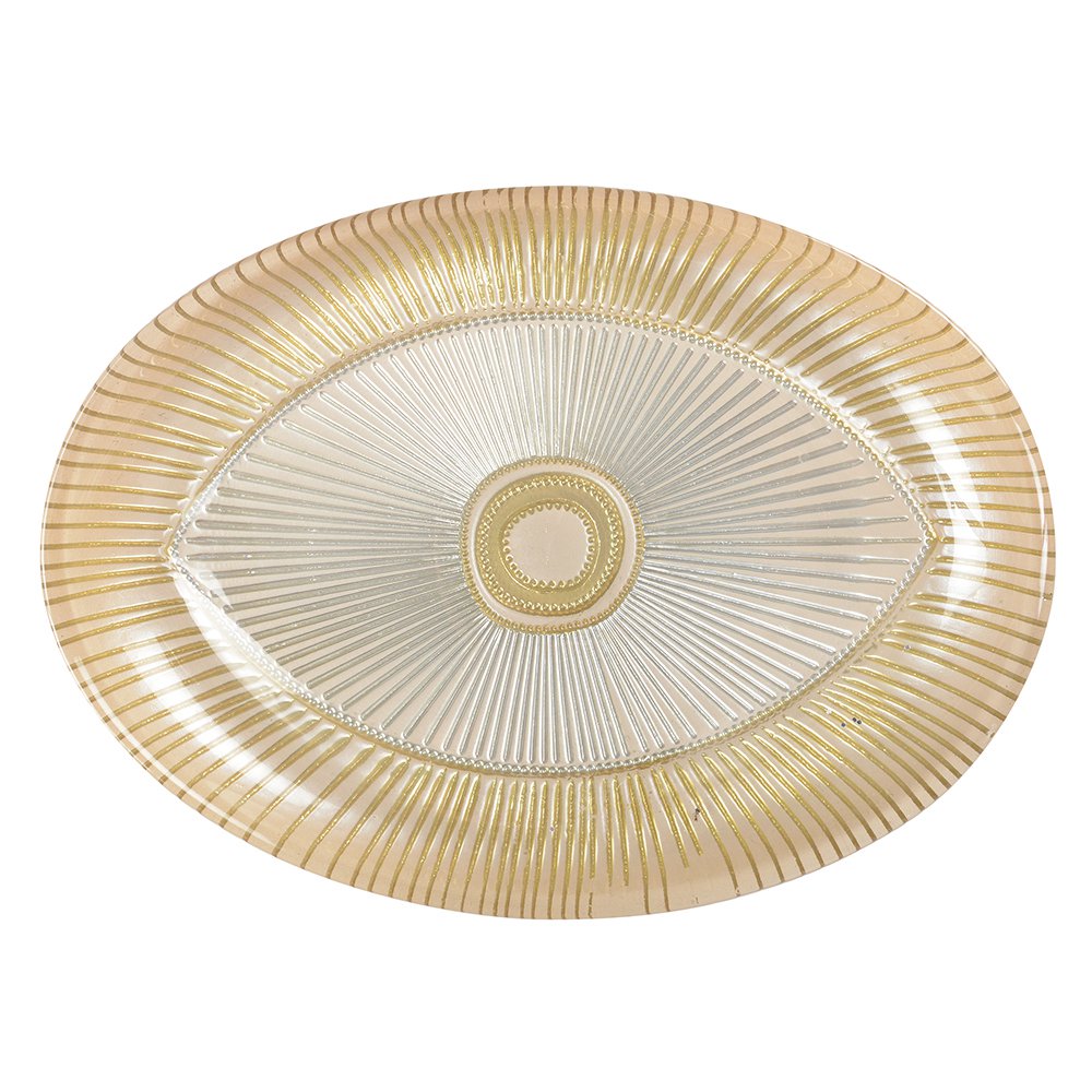22x15.5cm beige oval cup