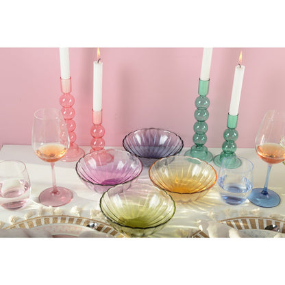 Set of 4 multi -core bowls - spring