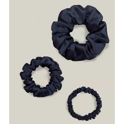 100% Silk Scrunchie Set - 19 mm - One set of 3