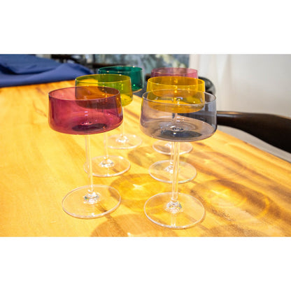 220ml gilded edge champagne cutters - Lot of 6