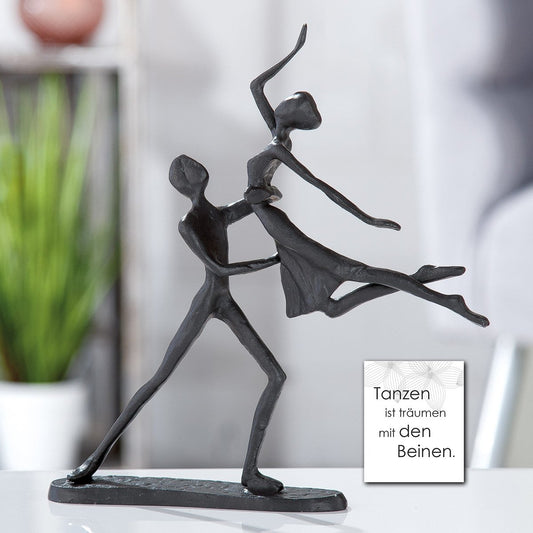 Iron design sculpture "dancing couple"