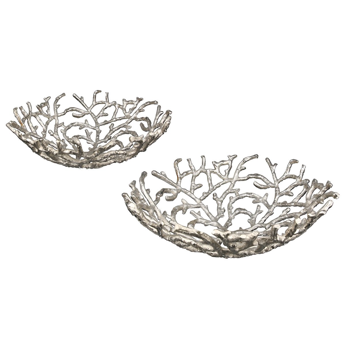 Bowl "Twigs" aluminum D.45cm