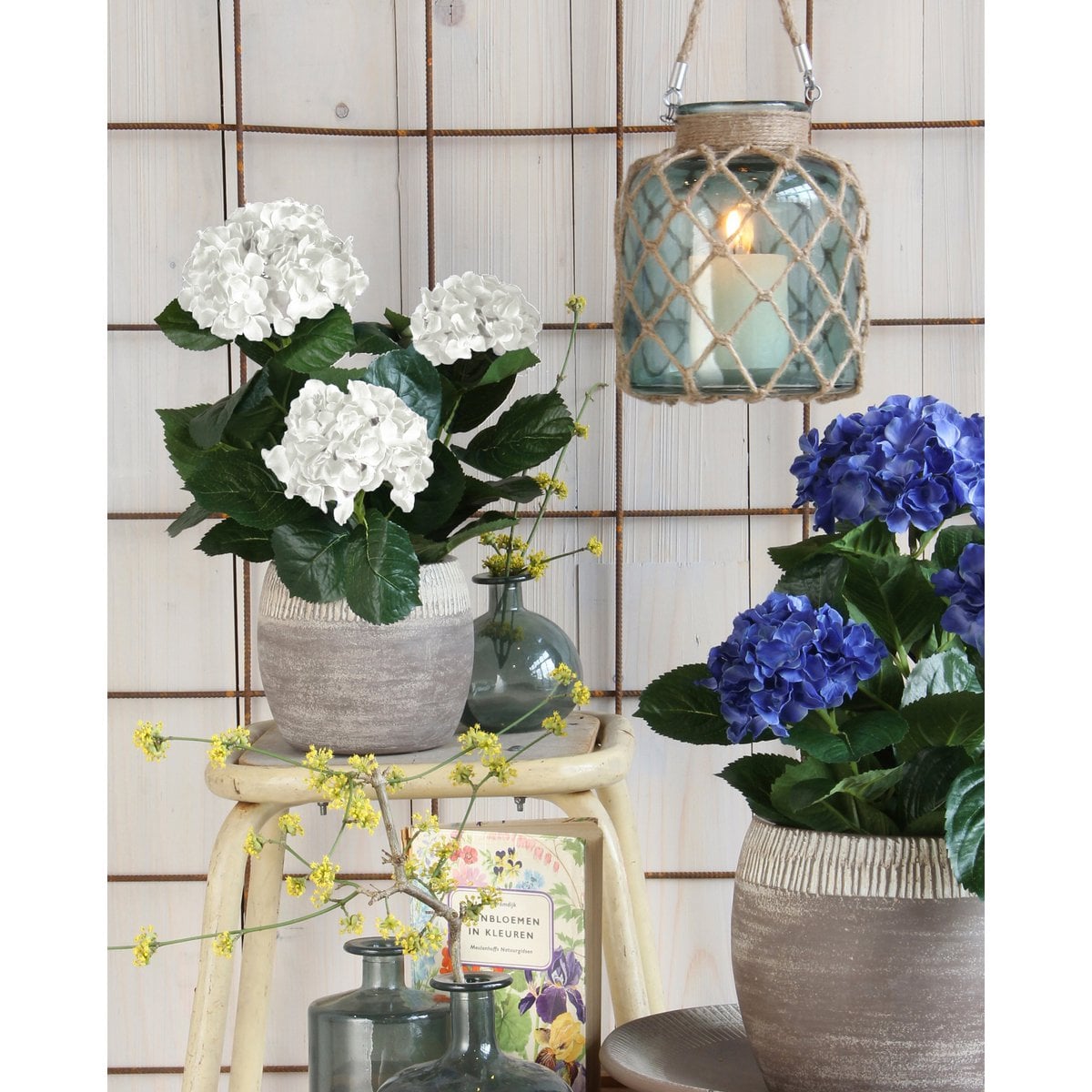 Artificial plant Hydrangea White