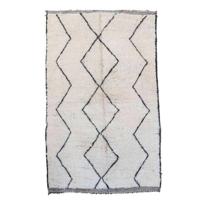 Pure wool Moroccan Berber rug 141 x 239 cm