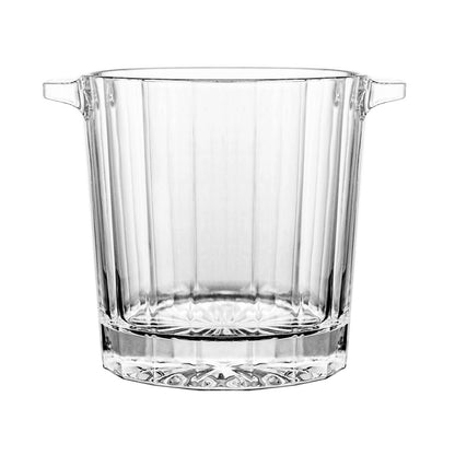 Glass bucket in transparent glass 2.22l