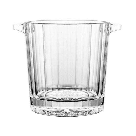 Glass bucket in transparent glass 2.22l