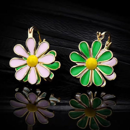 Twin Daisy Bloom Earrings