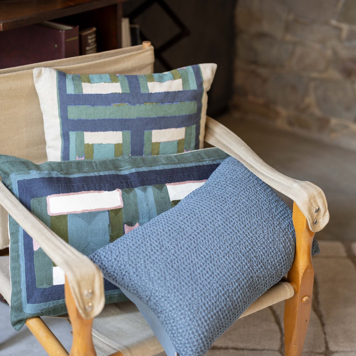 Maia lead recycled cushion 30 x 50