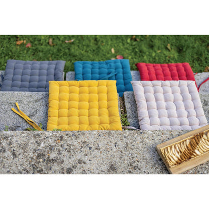 Seat cushion 36 points Zea recycled Sunflower 38 x 38 x 3 cm
