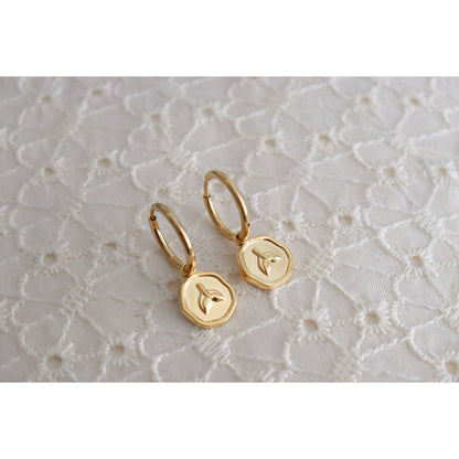 Mermaid Tail Earrings - Gold