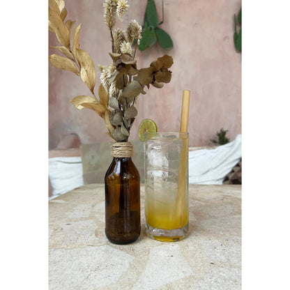 The Bamboo Straws - Set of 10 With Cleaning Brush