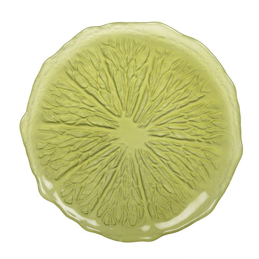 Green dessert plate 21cm - Lemon