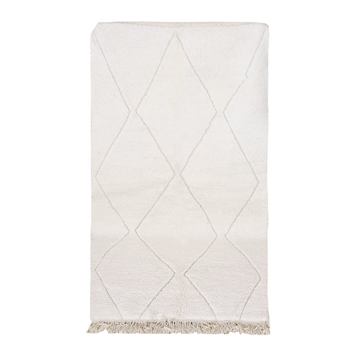 Berber rug Beni Ouarain pure wool 153 x 264 cm