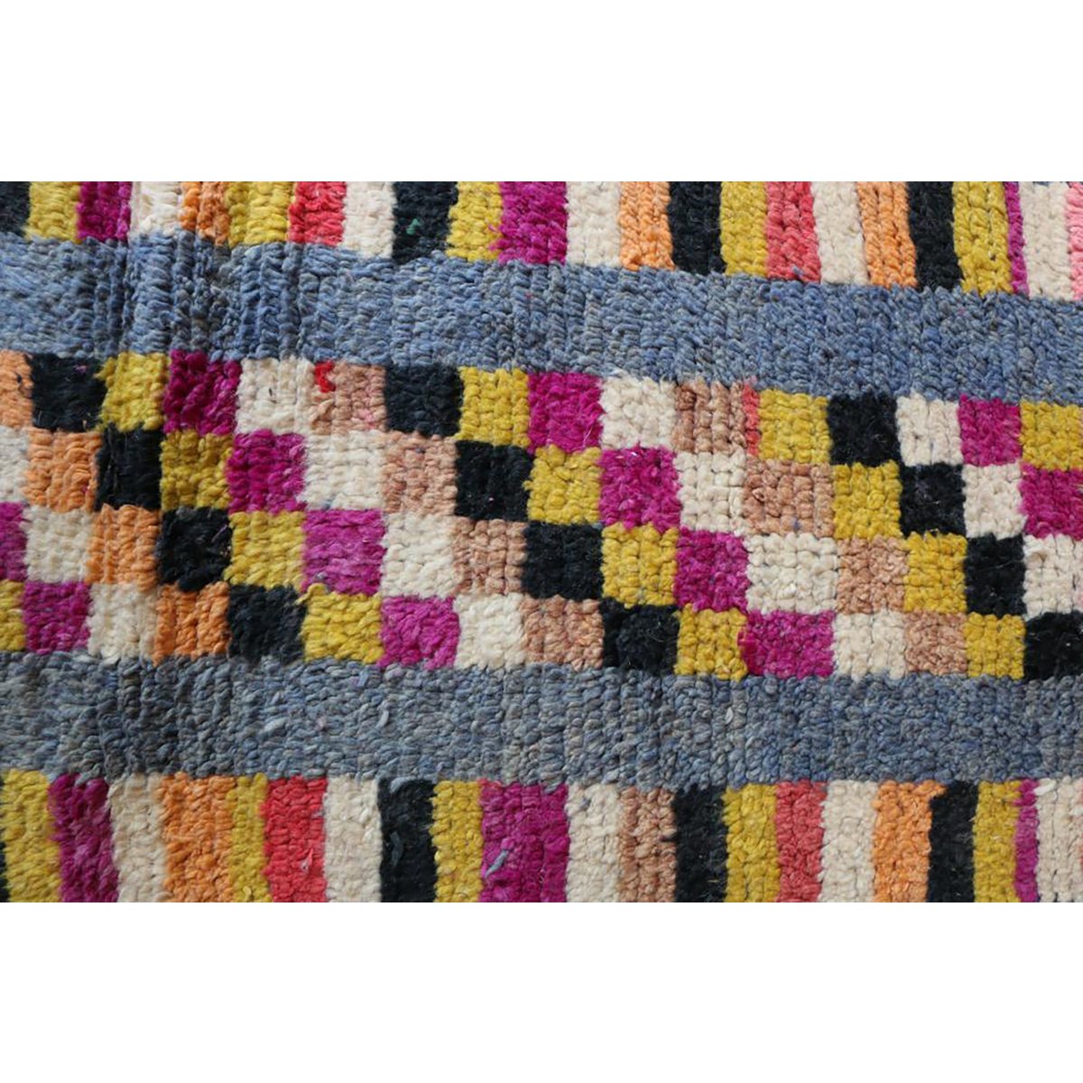 Pure wool Moroccan Berber hallway rug 71 x 413 cm