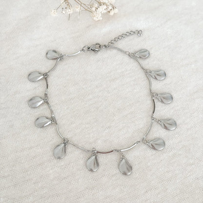 Shell hangers ankle strap - silver