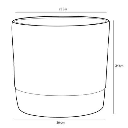Flowerpot inside Olof Dark brown