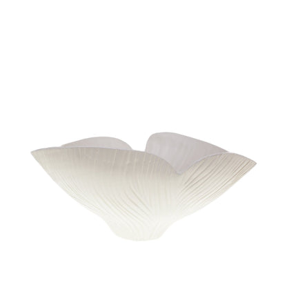 Beige Floral Mat Ceramic Saladier 41x31.5x20cm