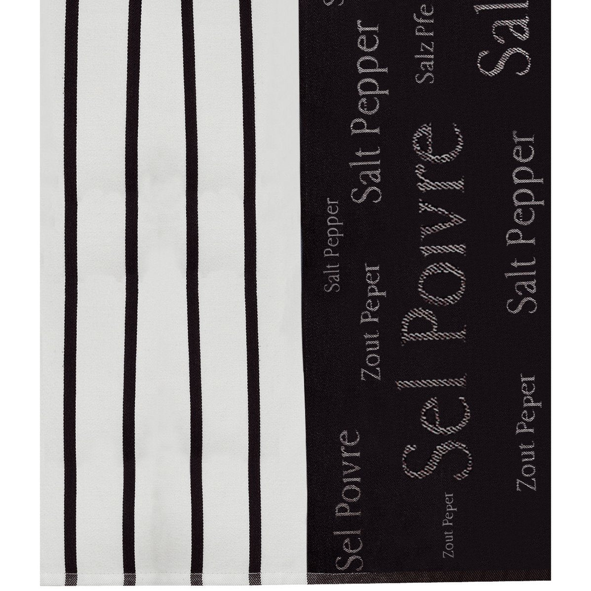 Jacquard Tea Towel Salt & Black Pepper 50 x 70