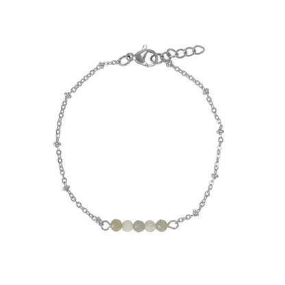 Bracelet Moonstone & Labradorite - Silver