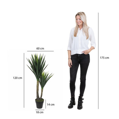 Artificial plant Yucca Green