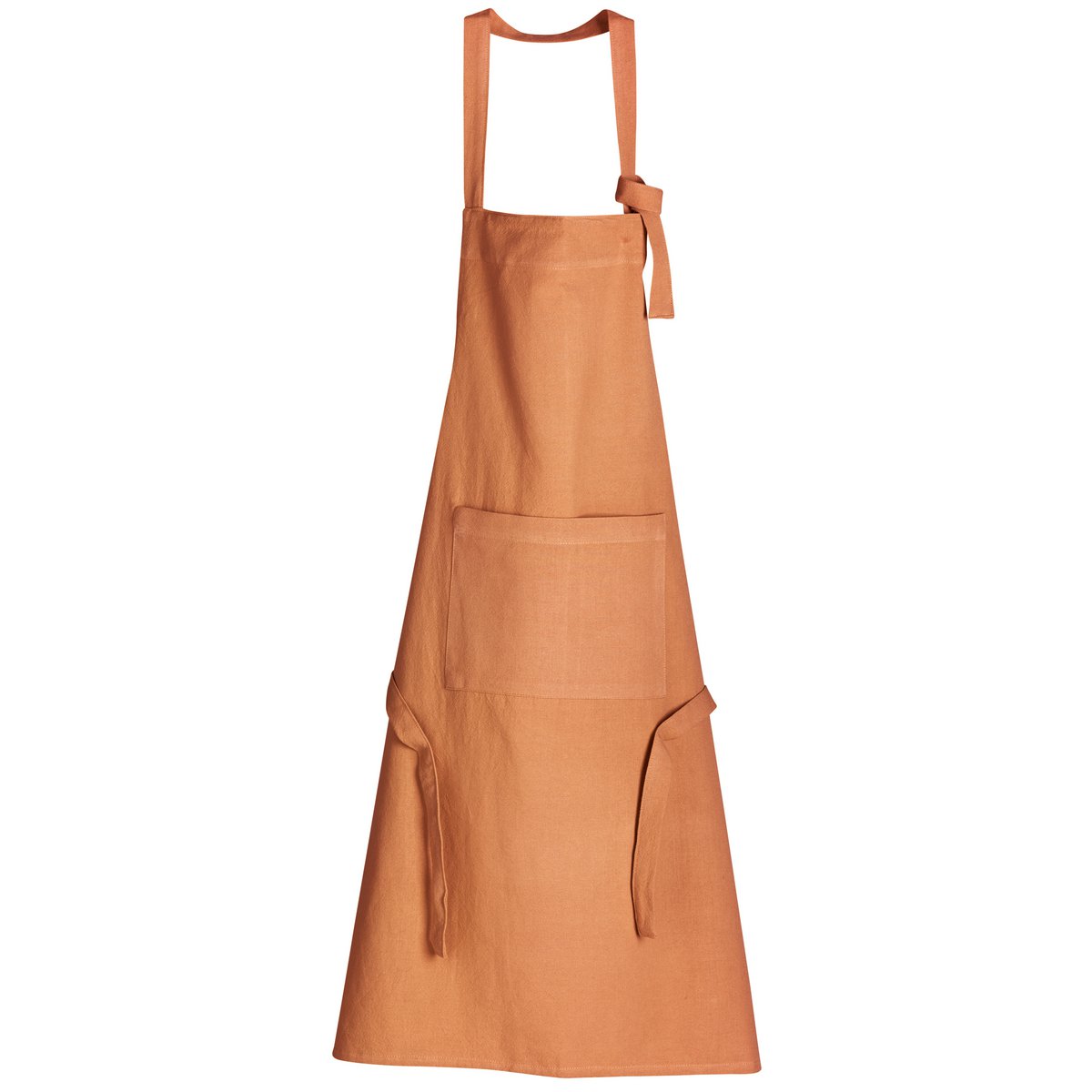 Recycled kitchen apron Ada Caramel 72 x 85