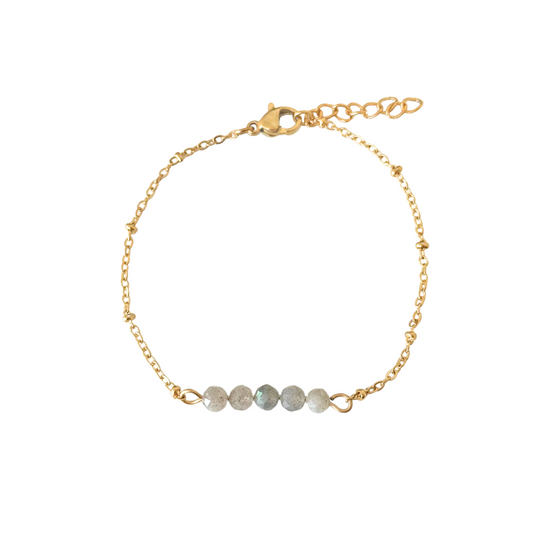 Bracelet Labradorite Facet - Gold