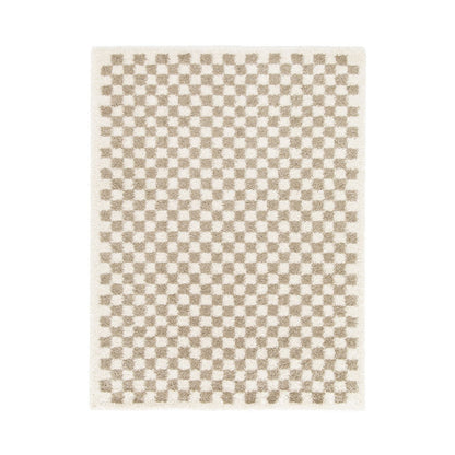 CHECKERS Soft and Comfortable High Pile Rug