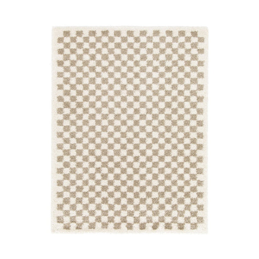 CHECKERS Soft and Comfortable High Pile Rug