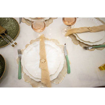 White flower plate plate 30cm