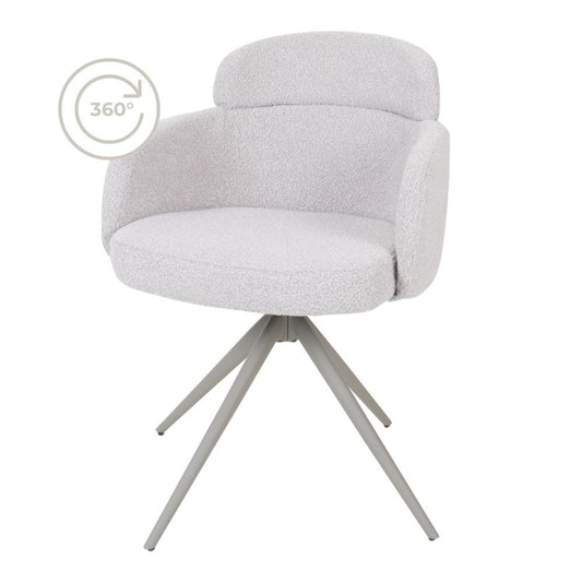 Dining room chair Chase - Bouclé - Naturel