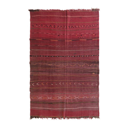 Pure wool Moroccan Kilim Berber rug 157 x 217 cm