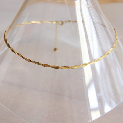 Braided “Snake” chain – gold color