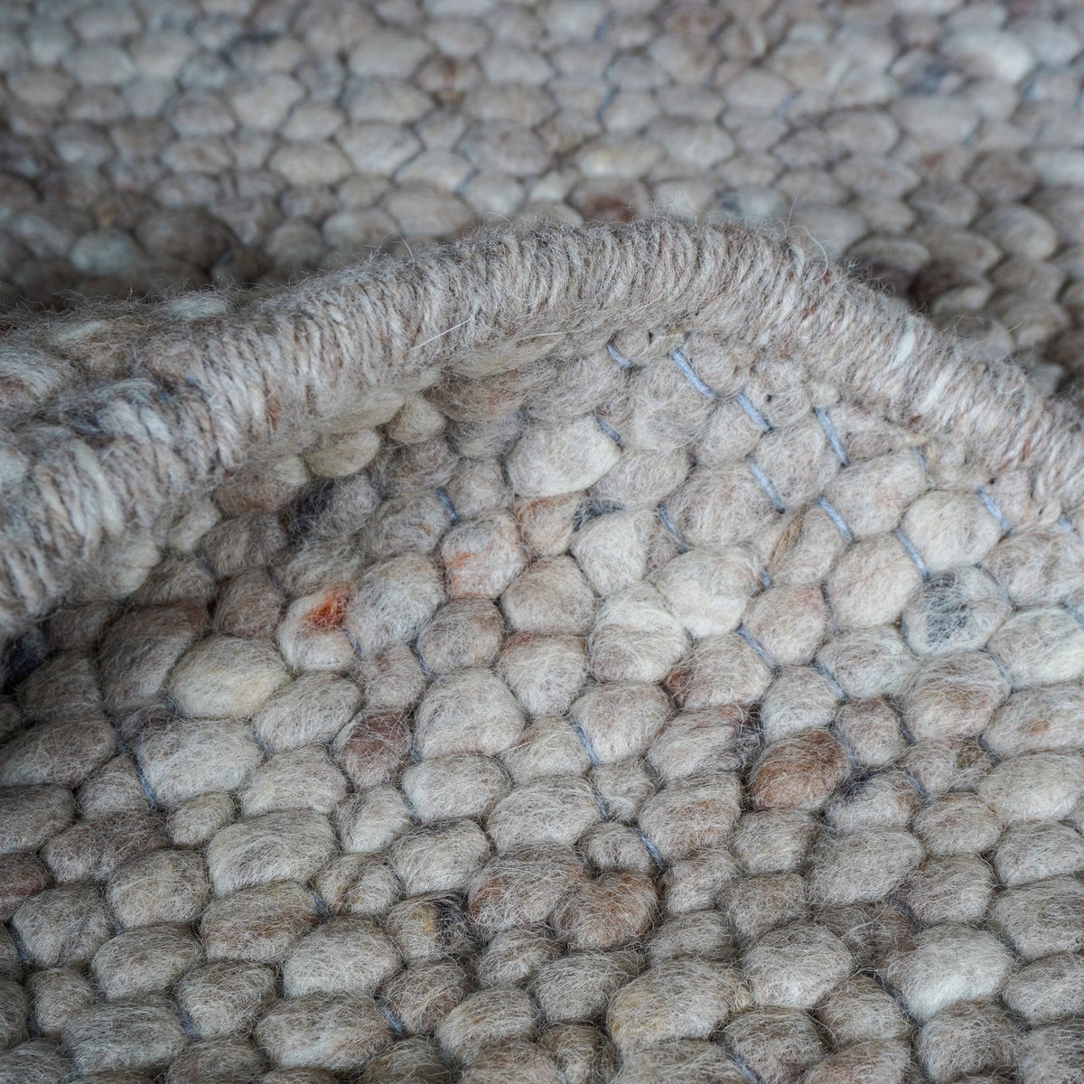 Rug Stone Donker Beige 417 - pebble -shaped 160 x 230 cm