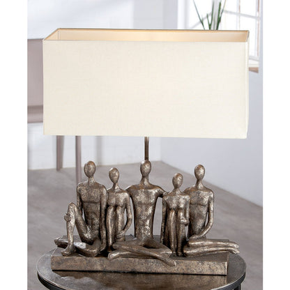 Poly lamp "Group" antique gray/gold