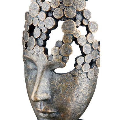 Sculpture Face Female Mask H.31.5 cm