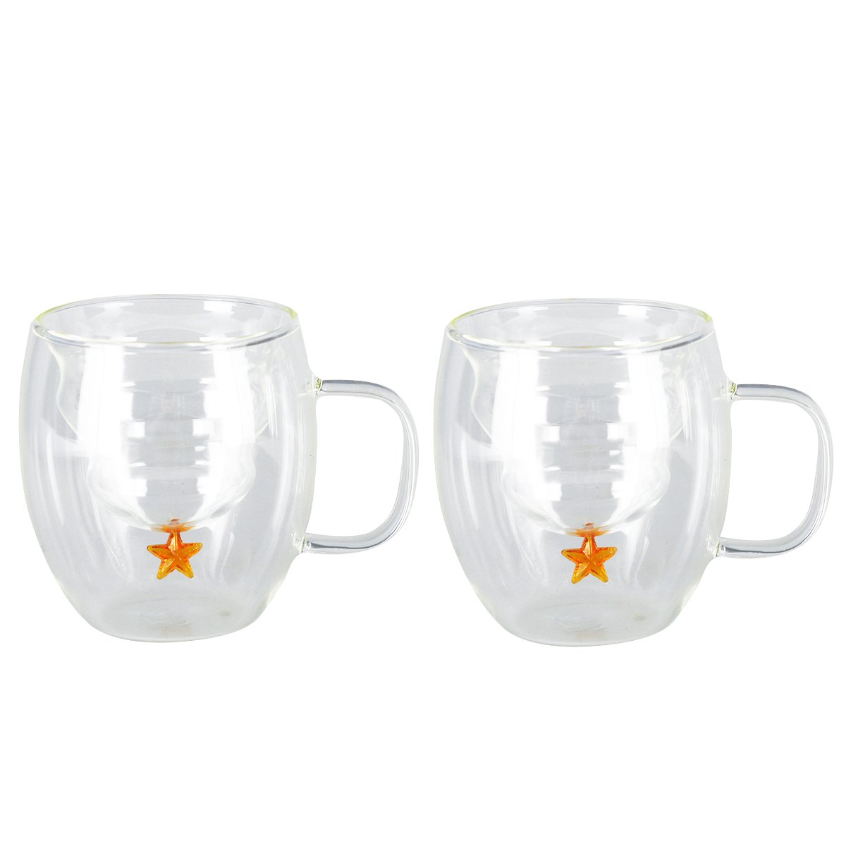 SET 2 DOUBLE WALL FIR TREE CUPS 250ML